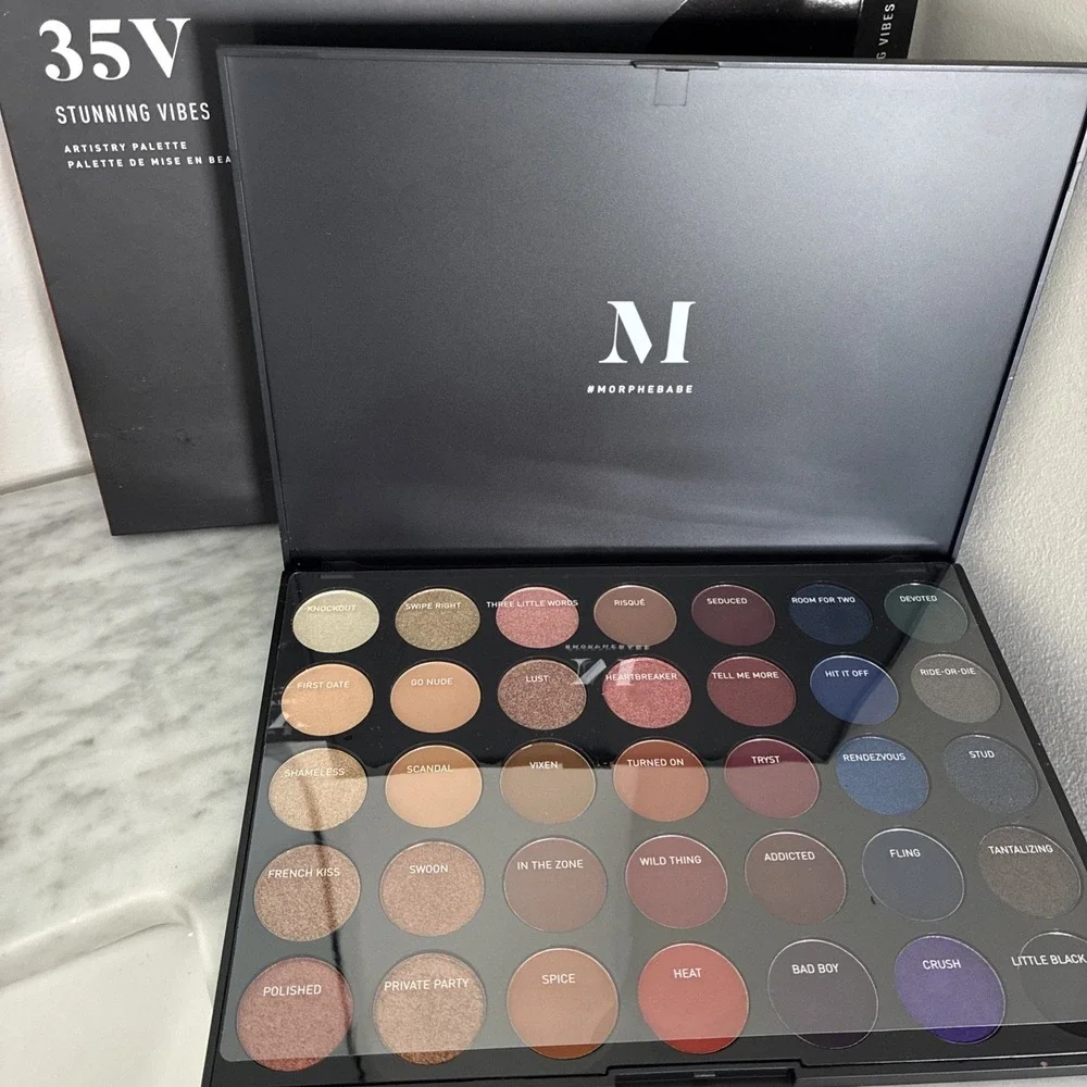 New In Box  Morphe 35V Stunning Vibes Artistry Eyeshadow Palette